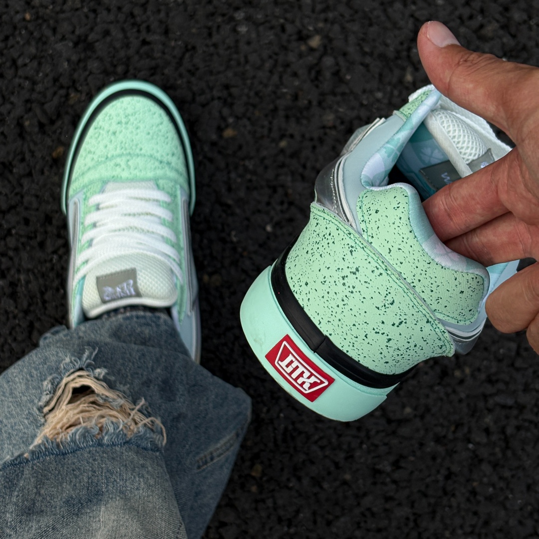 Vans Shoes Old Skool - Tênis Chunky Verde Menta Fresco, Unissex,