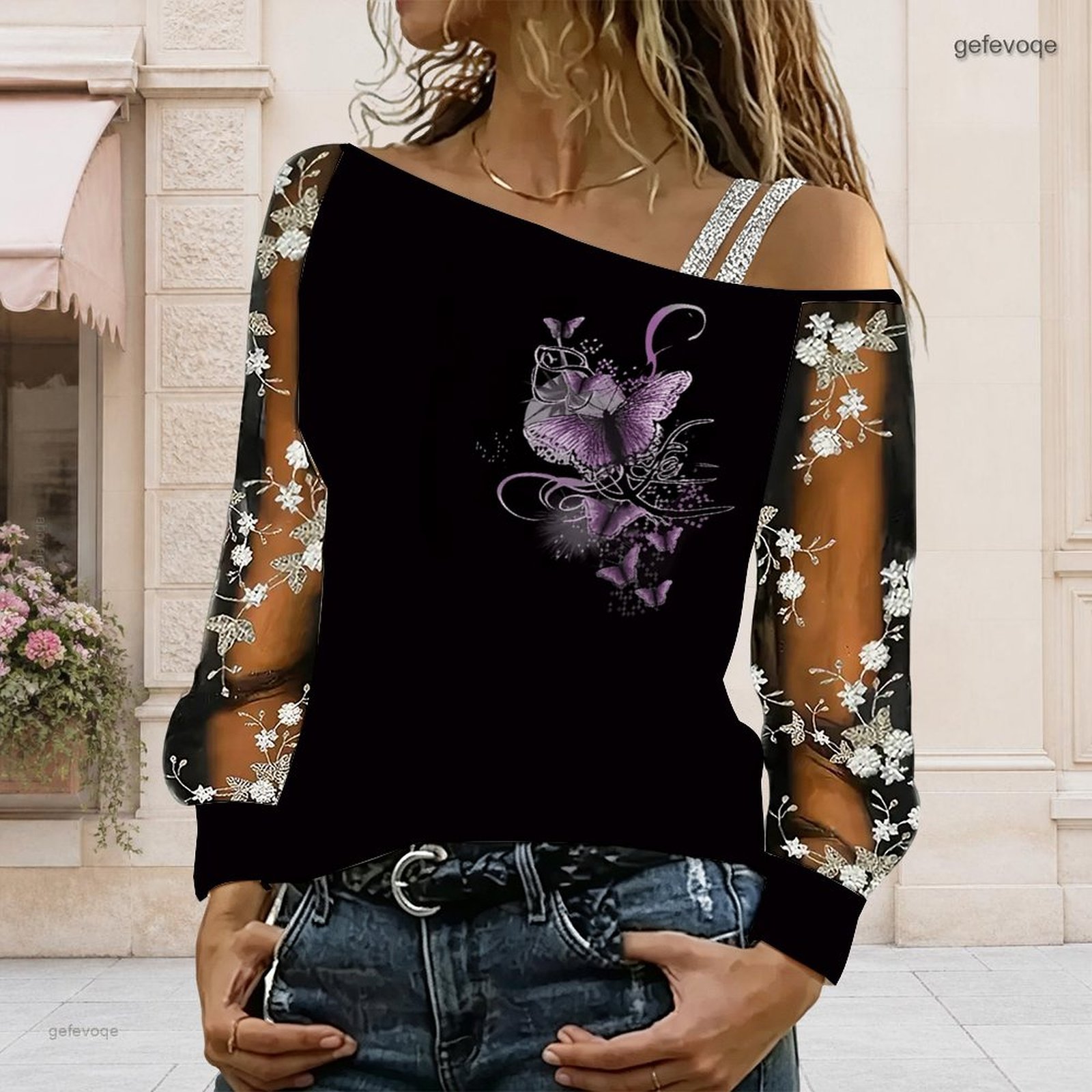Blouse Off Shoulder - Blusa Feminina Ombro a Ombro Assimétrica