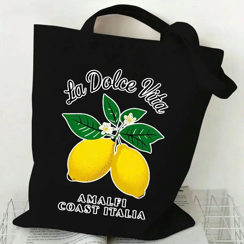 Bolsa de Lona La Dolce Vita co - Tote Bag Beach avaliação e preço