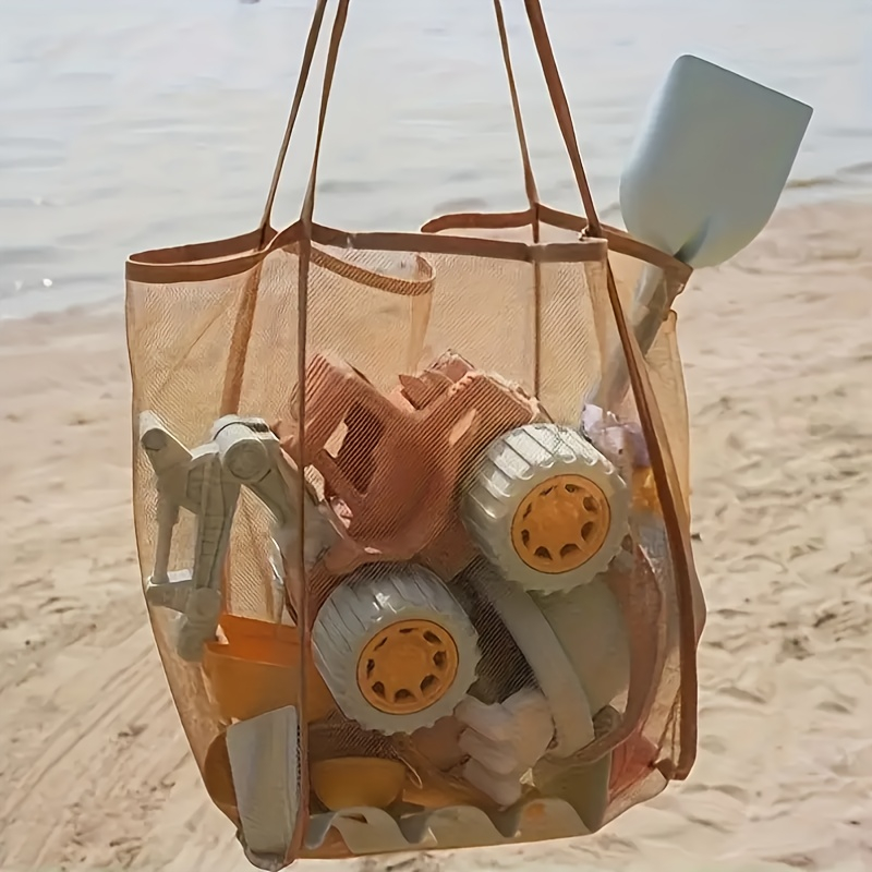 Bolsa de Praia Grande de Malha - Tote Bag Beach avaliação e preço