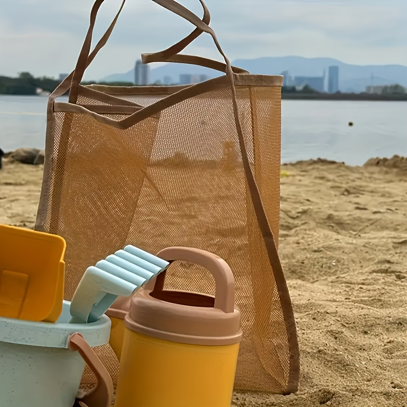 Bolsa de Praia Grande de Malha - Tote Bag Beach avaliação e preço