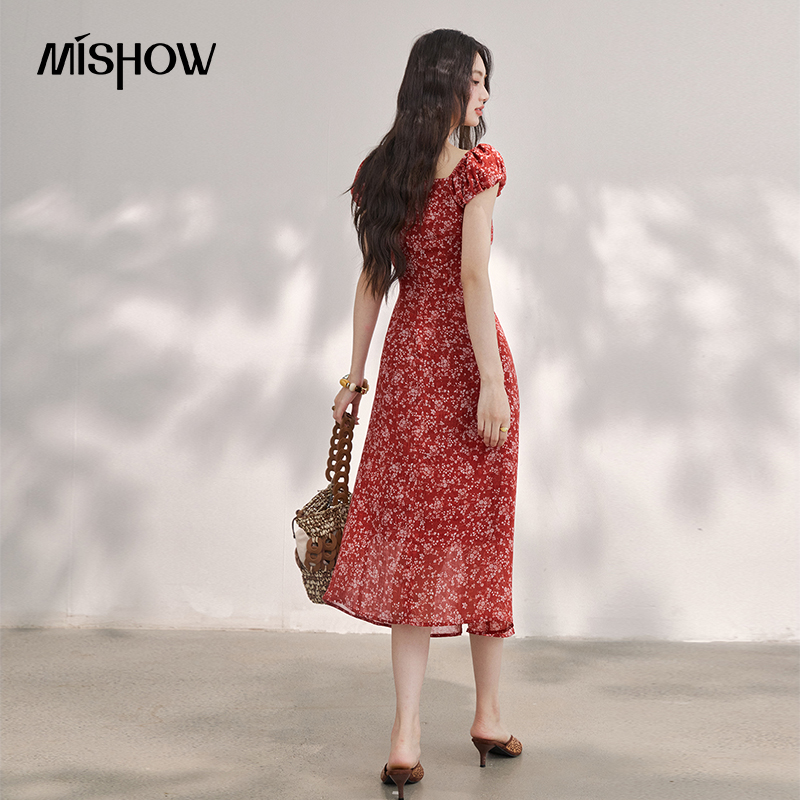 Vestido Midi Feminino MISHOW V - Midi Skirt Floral avaliação e preço